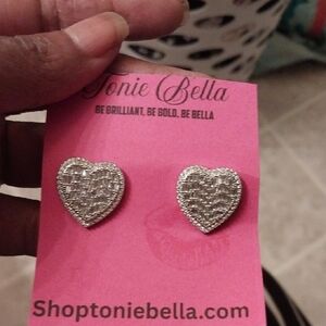 Silver Heart Earrings